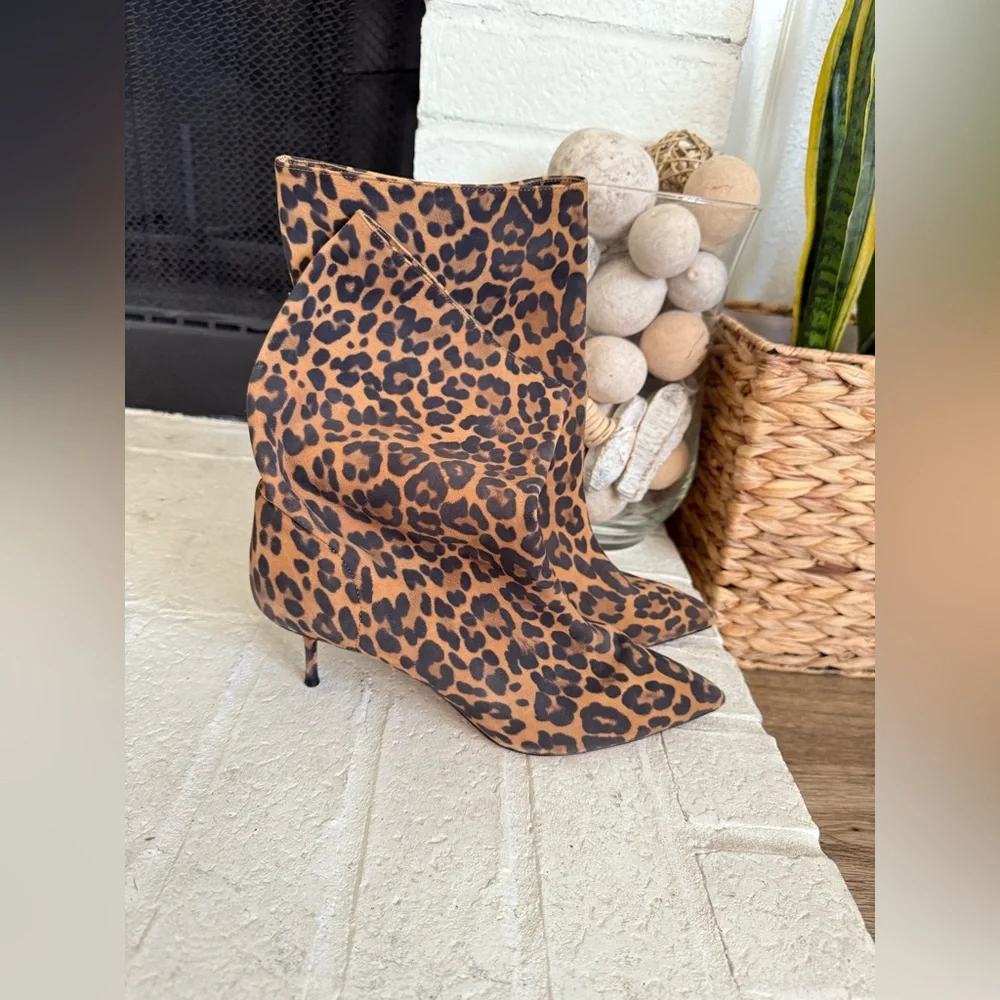 $999 Aquazzura Women Brown Suede Very Boogie 60 Ankle Boots Shoes EU 38 7.5 - Picture 5 of 9